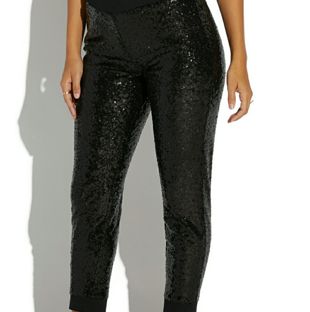 Sequin legging pants